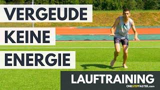 Lauftipp - Energieverschwendung durch zu viel Hoch-Tief-Bewegung. Diese Lauf-ABC Übung kann helfen.