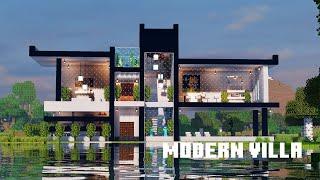 Minecraft: How To Build a Large Modern House Tutorial