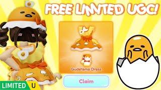 How to Get Gudetama Dress LIMITED UGC! | Roblox My Hello Kitty Cafe | Riivv3r