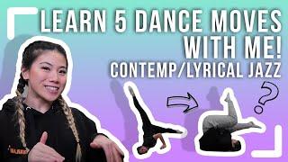 Learn 5 Contemporary/Lyrical Jazz Moves with me!