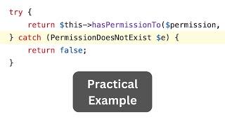 Exceptions in Laravel: Spatie Permission Example