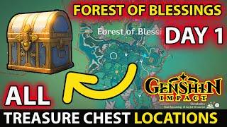 All Treasure Chest Locations Luxurious & Precious Chest Forest of Blessings Guide Genshin Impact 4.8