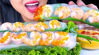 ASMR GIANT SPRING ROLLS with SHRIMP MUKBANG | EATING SHOW | ASMR Phan