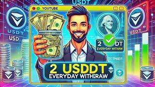 Ai Money Making method make easy money just by 1 click| Usdt mining Earning platform 2025| Invest