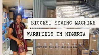 MARKET VLOG |BIGGEST AND CHEAPEST SEWING MACHINE MARKET IN NIGERIA |Brother+Singer+Emel and Monogram