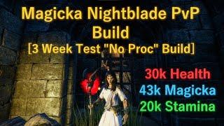 Magicka Nightblade PvP Build ESO l No Proc Test l Great Survivability + Burst l Elder Scrolls Online