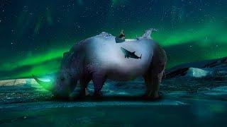 Glowing Rhino Photo Manipulation Effect Photoshop Tutorial