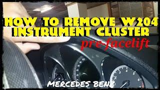 How to remove Mercedes Benz W204 instrument cluster (pre-facelift)