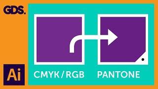 CMYK / RGB to Pantone | Converting colours in Adobe Illustrator