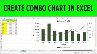 How to Create Combo Chart in Microsoft Excel