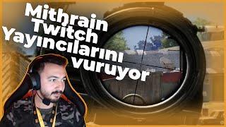 Mithrain vs Twitch Yayıncıları | Rakip Mithrain'i Hack Sanarsa | PUBG Twitch Türkiye #5
