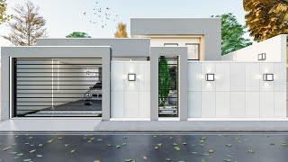 Modern and Simple Small House Design I 3 Bedrooms I Swimming Pool Design I Floor Plan 150m²