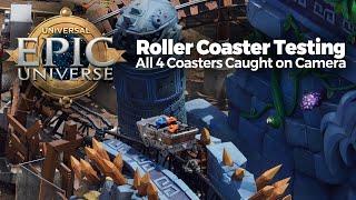 Universal Epic Universe RIDE TESTING Caught on Camera – Every Single Roller Coaster