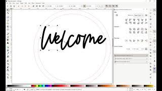 Welding Shapes and Letters using the Union feature in Inkscape