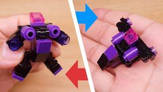 LEGO brick robot transformers tutorial - Fighter Jet transformer Black Pearl