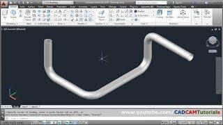 AutoCAD 3D Pipe Design Tutorial | How to Create 3D Pipe in AutoCAD