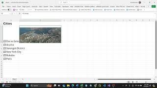 Converting country, city or state data in to Geography data type in Excel