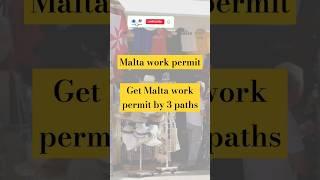 MALTA work permit - 3 paths to get work visa in Malta #malta #workvisa #europe