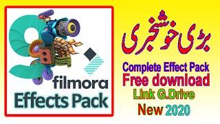 Filmora 9 Complete Effect Pack 2020 free download link