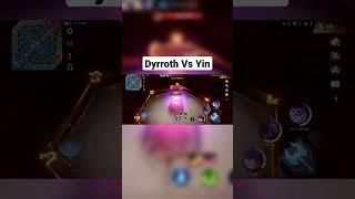 Duel Epic mobile legend || Dyrroth Vs Yin #mobilelegends #shorts #shortvideo #mlbb