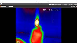 Dahua Thermal IP Camera Flame/Fire Detection