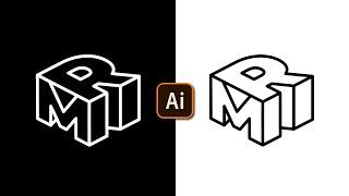 Create 3D Isometric Logo Design in Adobe Illustrator || Isometric Illustrator