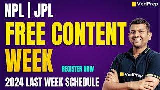 Free Content Week | JPL | NPL | Register Now | IIT JAM 2025 | CSIR NET 2024 | GATE 2025