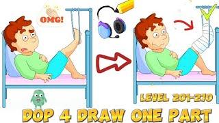 DOP 4:Draw one part 4 Gameplay 201-270 All Levels Answers Walkthrough
