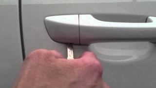 Opening a VW Volkswagen with no visible key barrel