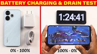 Redmi 13 5G Battery Drain Test 100% to 0% & Charging Test 0% to 100%