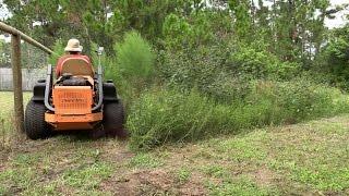 Mowing tall thick grass 8 - Really tall