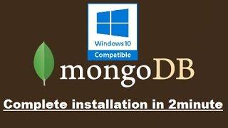 Install MongoDB — Windows 10 in 2 minutes