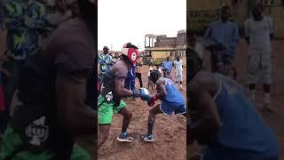 Intense sparring on the street of Lagos Nigeria #boxeo #boxingworld #sports #boxingstyle #boxing