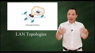 7 LAN  topologies - bus, ring, star, hybrid, mesh ...