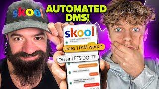 How To Send Automated DM's On Skool?!