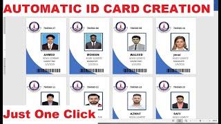 automatic id card creation software in microsoft word