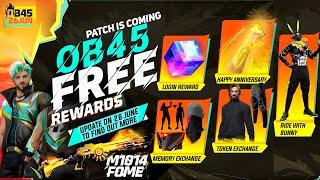 Patch Is Coming Rewards | 7th anniversary event free fire | Free Fire New Event | Ff New Event