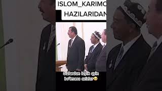 Islom karimov hazil qildilar…