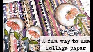 A fun way to use collage paper and I want you to join me! 4-28-24