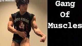 muscular teen male bodybuilder and fitness model #gangofmuscles #bodybuilding