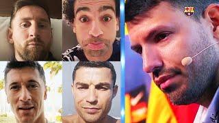 Football Players Emotional Reaction on The Retirement of Sergio Aguero 