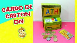 Cajero automático de CARTON RECICLADO  Diy Manualidades