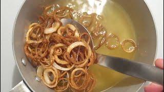 Homemade Onion Rings  (Lebanese Style) Super Crispy Easy and Delicious