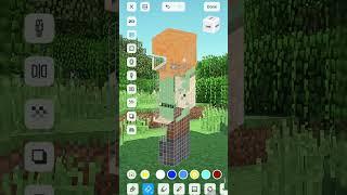 How to create invisible skin？ #mcpe #minecraft #skin #youtuber #shorts #shortvideo