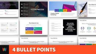 4-Step Process / Bullet Points PowerPoint Templates