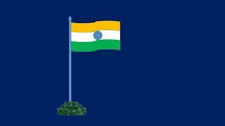 india flag blue screen high quality video