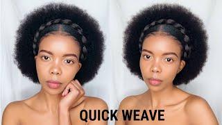 QUICK WEAVE WITH MINIMAL LEAVE OUT