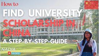 How to Find University for Scholarship in CHINA 2024