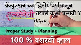 How to start MPSC preparation from graduation period | राज्यसेवा २ वर्ष complete स्ट्रॅटेजी | basic