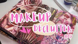 MAKEUP DECLUTTER PART 3 | EYESHADOW PALETTES AND SINGLES!